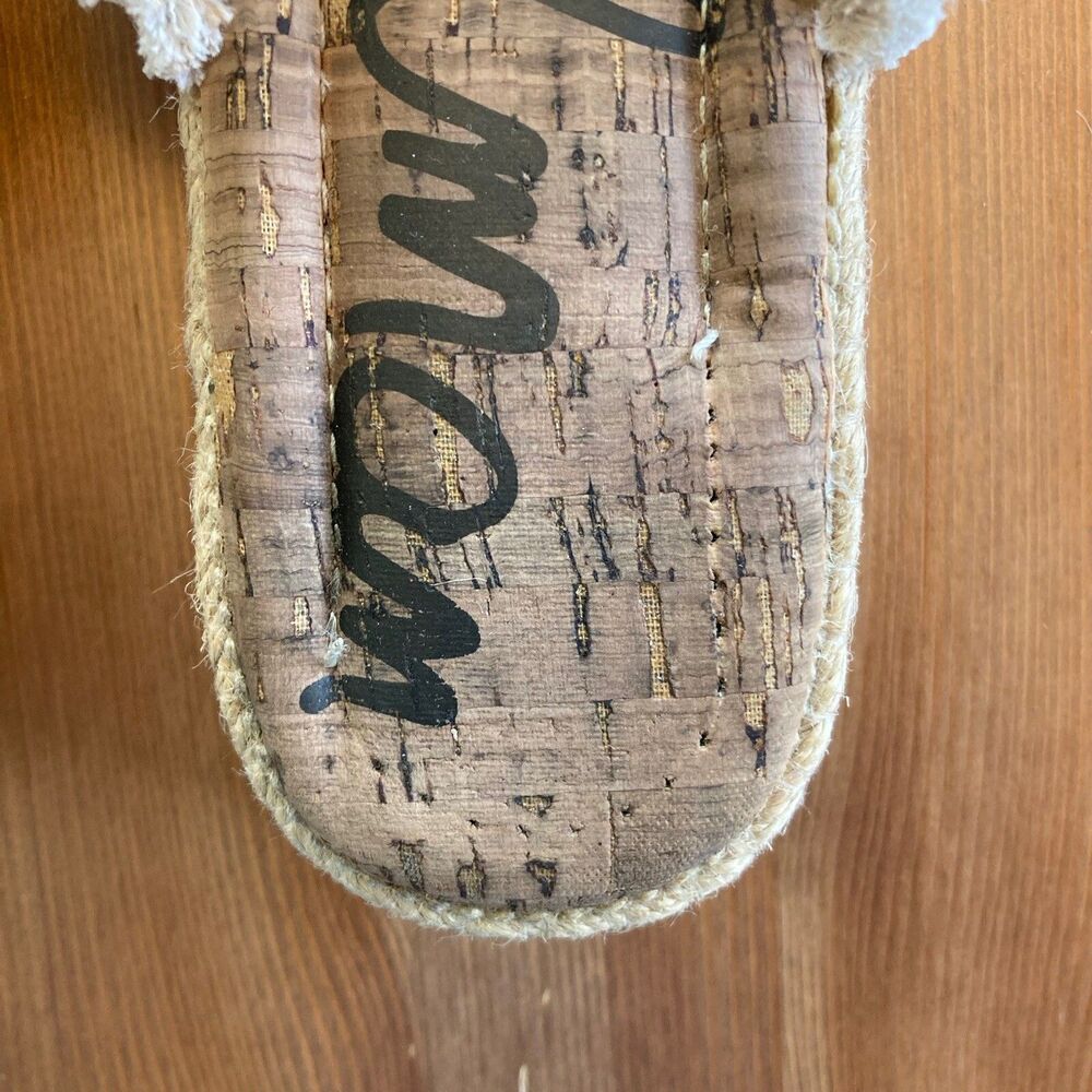 Sam Edelman Espadrille Sandals Size 9.5 Ashlyn Sand Weave Tan Platform Boho - Picture 6 of 12